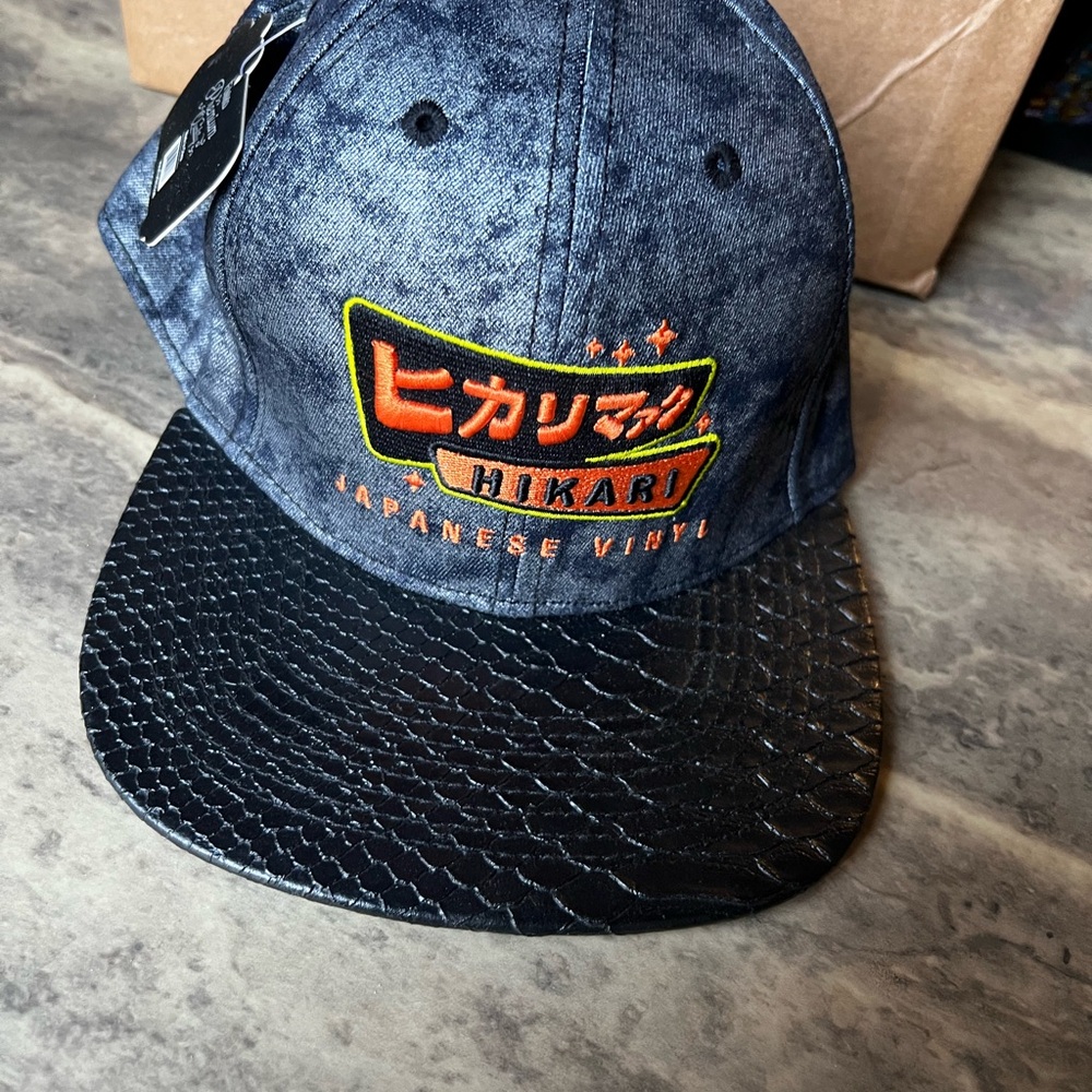 RARE Funko Hikari Japanese Vinyl Limited Edition Snapback Hat – Acid Wash Denim